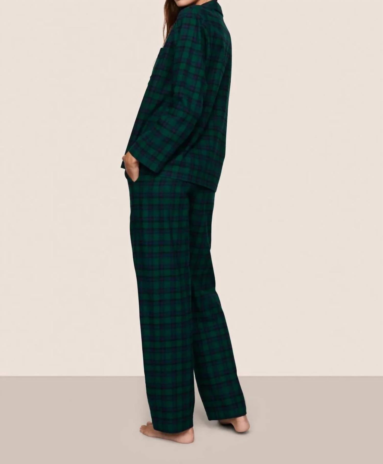 Eberjey - Flannel Long Pajama Set