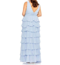 Mac Duggal - Ruffle Skirt Ruched Waist Sleeveless Dress