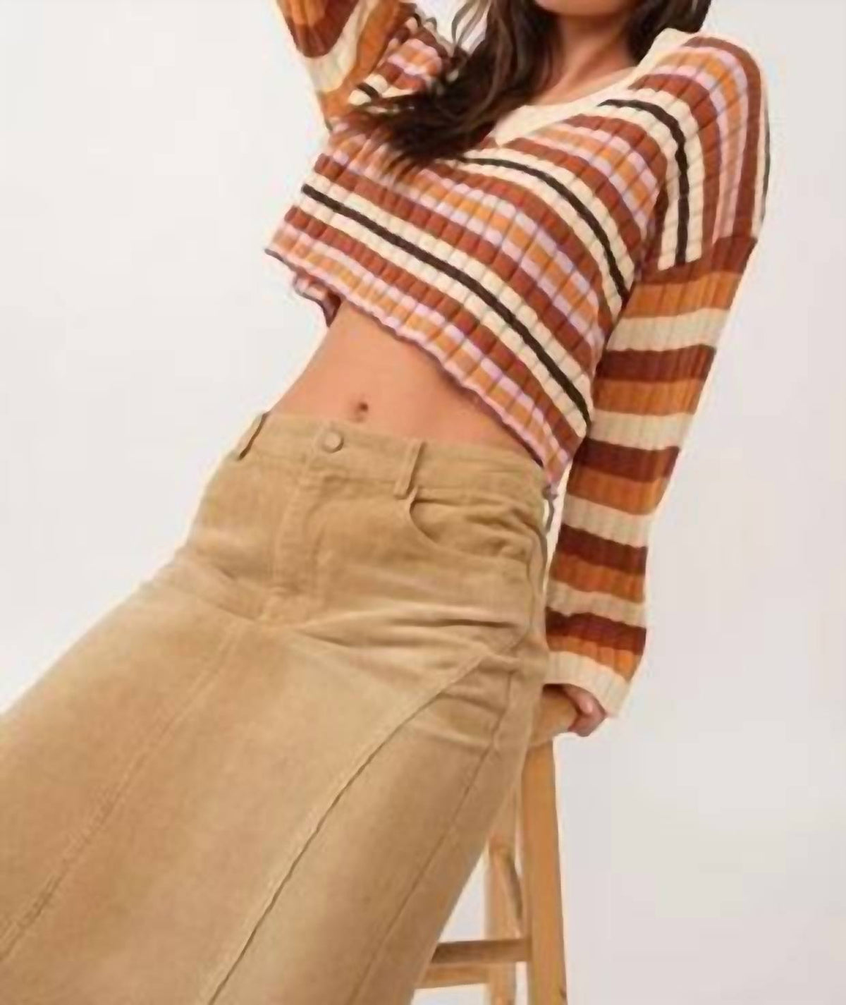 Papermoon - Lila Loose-fit V-neck Sweater