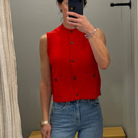 Naadam - Utility Sleeveless Cardigan