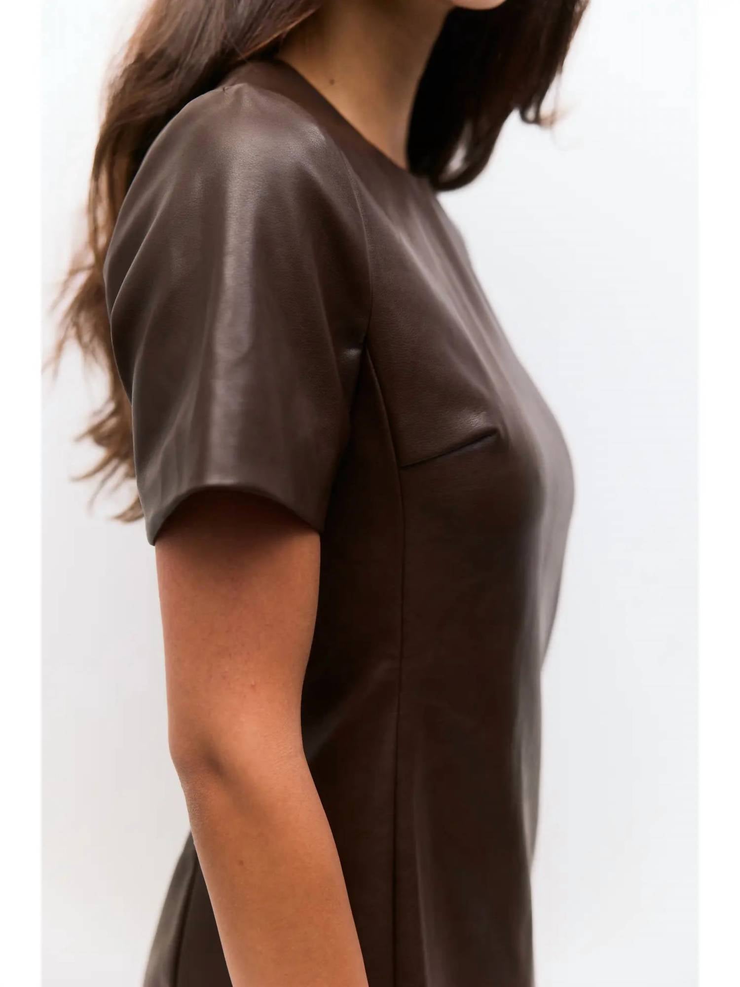 Mod Ref - Leather Mini Dress