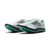 NIKE Men's Dragonfly Xc Racing Shoe in barely green metallic silver green glow - men's shoe - detail view