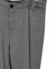 Windridge by Cheryl Nash Women Houndstooth Straight Leg Pant in black white - women's pants - detail view