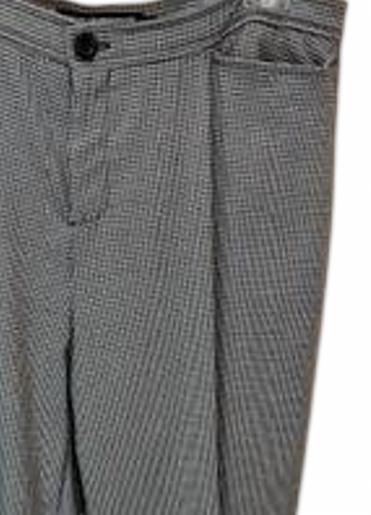 Windridge by Cheryl Nash Women Houndstooth Straight Leg Pant in black white - women's pants - detail view