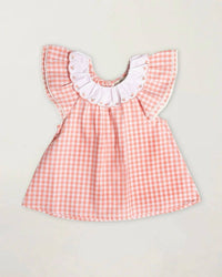 Early Sunday - Girls' Lola Gingham Ruffle Sleeves Blouse