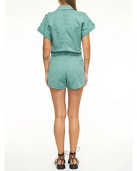 Pistola - Meg Short Sleeve Zip Front Romper