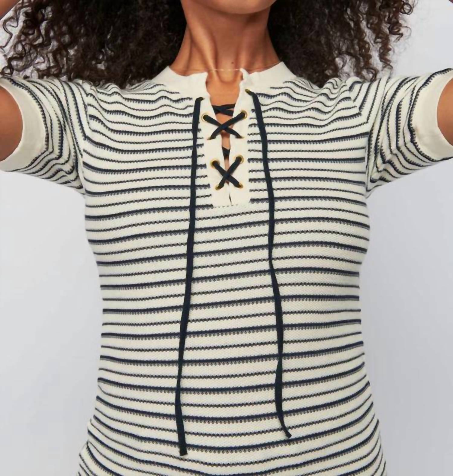 Nation Ltd - Reeve Lace Up Tee