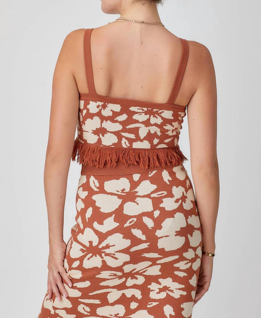 Baevely By Wellmade - Tulum Nights Knit Crop Top