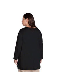 On The Plus Side - Jersey Long Sleeve V-Neck Tee - Plus