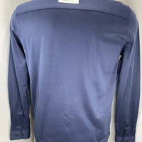 Icon Amsterdam Men’s The Luxe Button-up Shirt in navy blue - men's shirt - alternate view