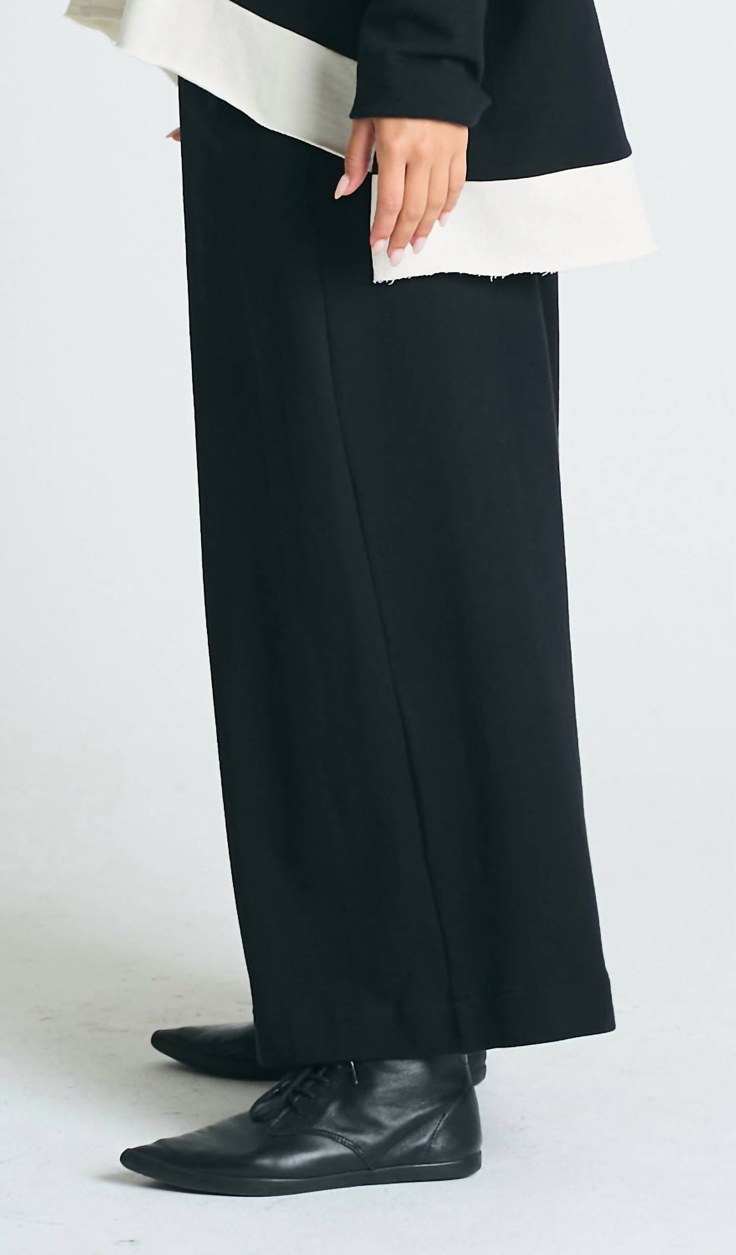 Planet By Lauren G. - FRENCH TERRY FLOODED PANT