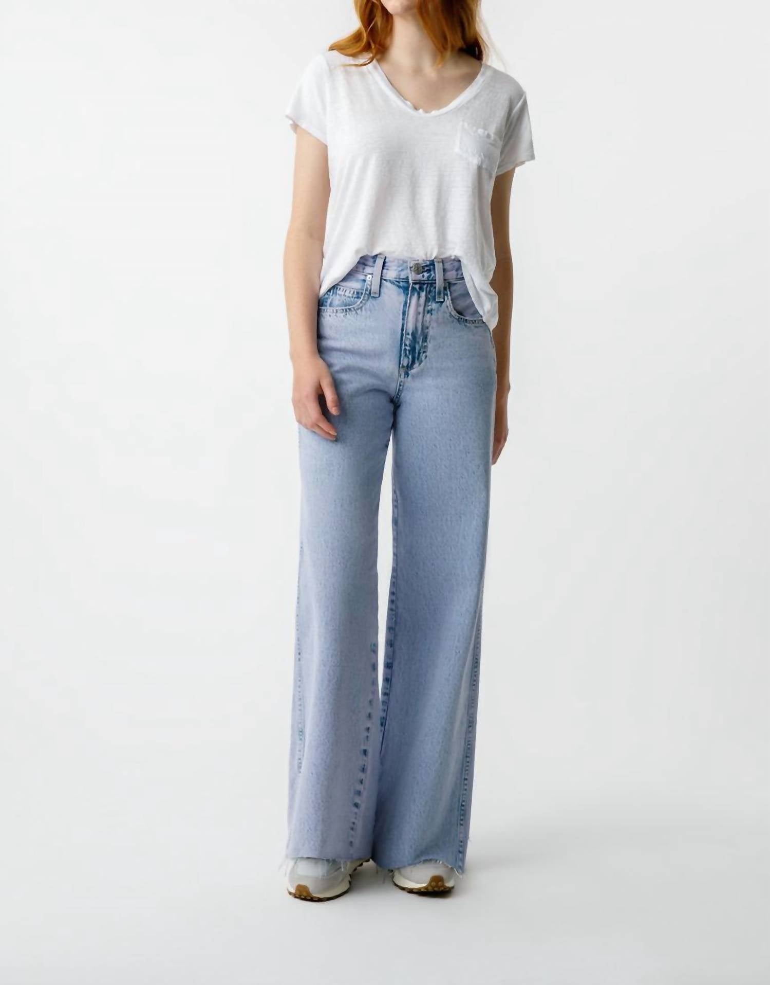 AMO Frida Wide Leg Jeans in rapture - women's jeans