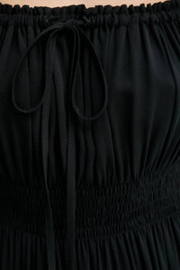 Sleeper - Juliette Shirred Asymmetric Dress