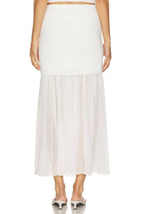 A.L.C. Hayden Maxi Skirt in pearl - women's skirt - detail view