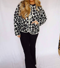 Bibi - Daisy Flower Quilted Jacket