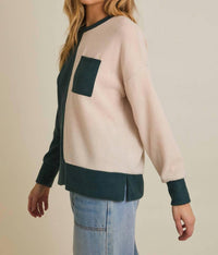 Gilli - Brushed Color Block Top