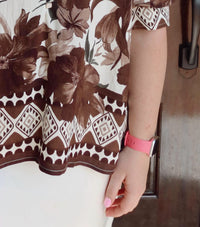 Entro - Blooms Puff Sleeve Top