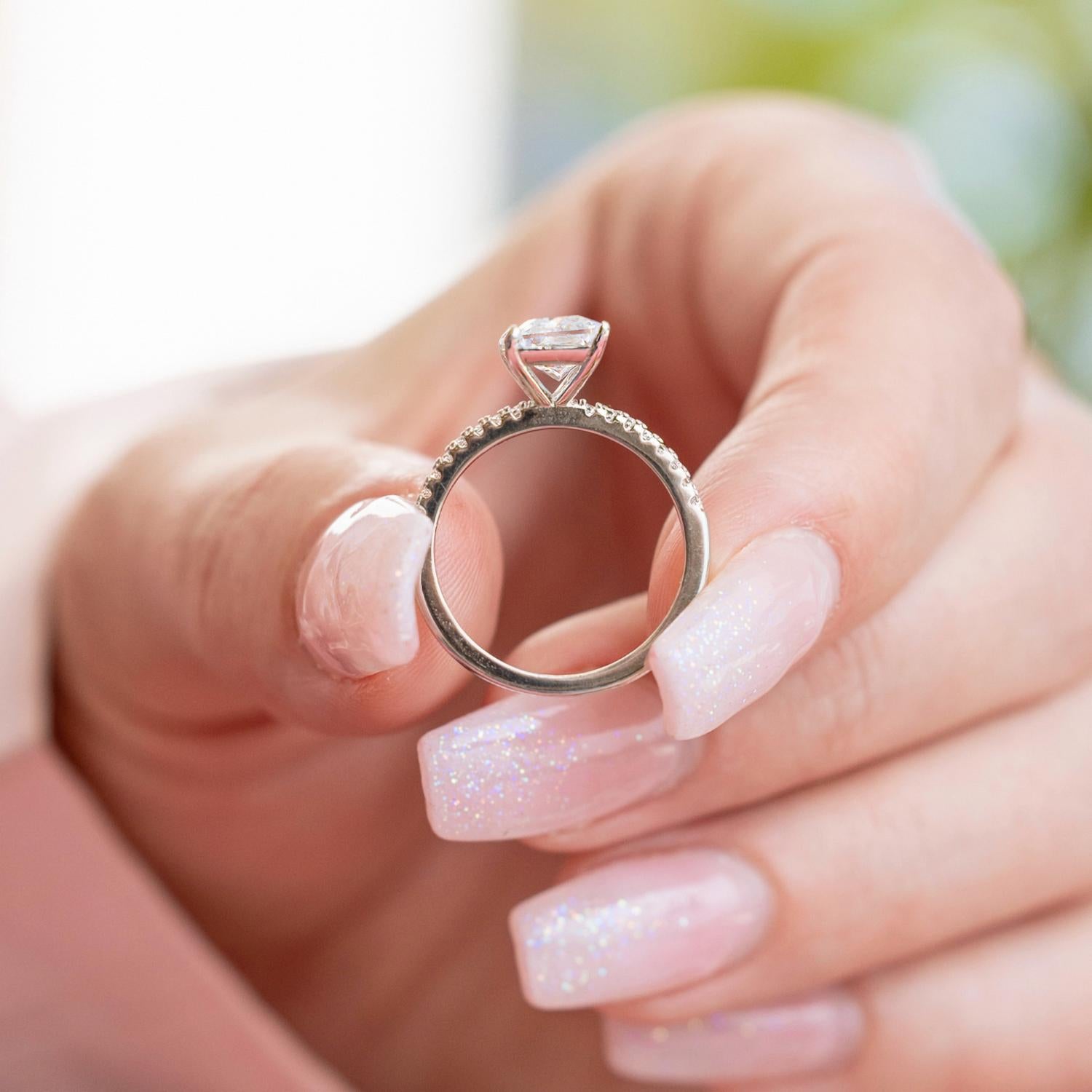 Starlette Women's Hazel Engagement Ring in silver - women's jewelry - alternate view
