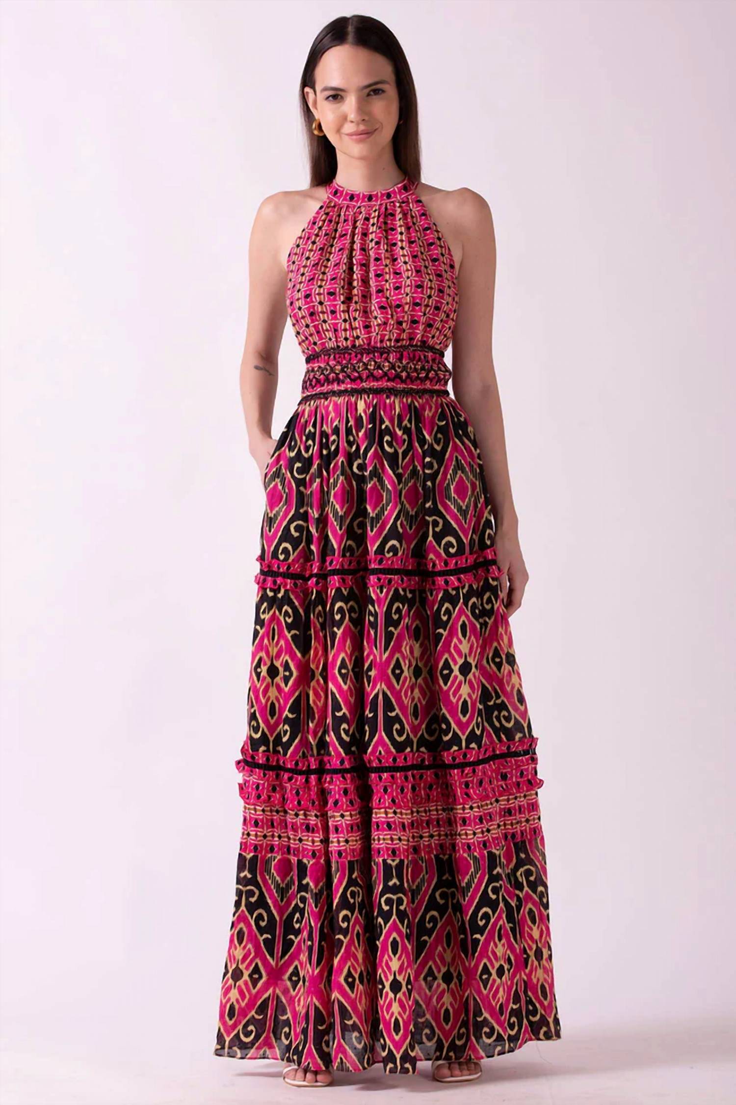 Ash & Eden - Larysa Ruffled Tiered Dress