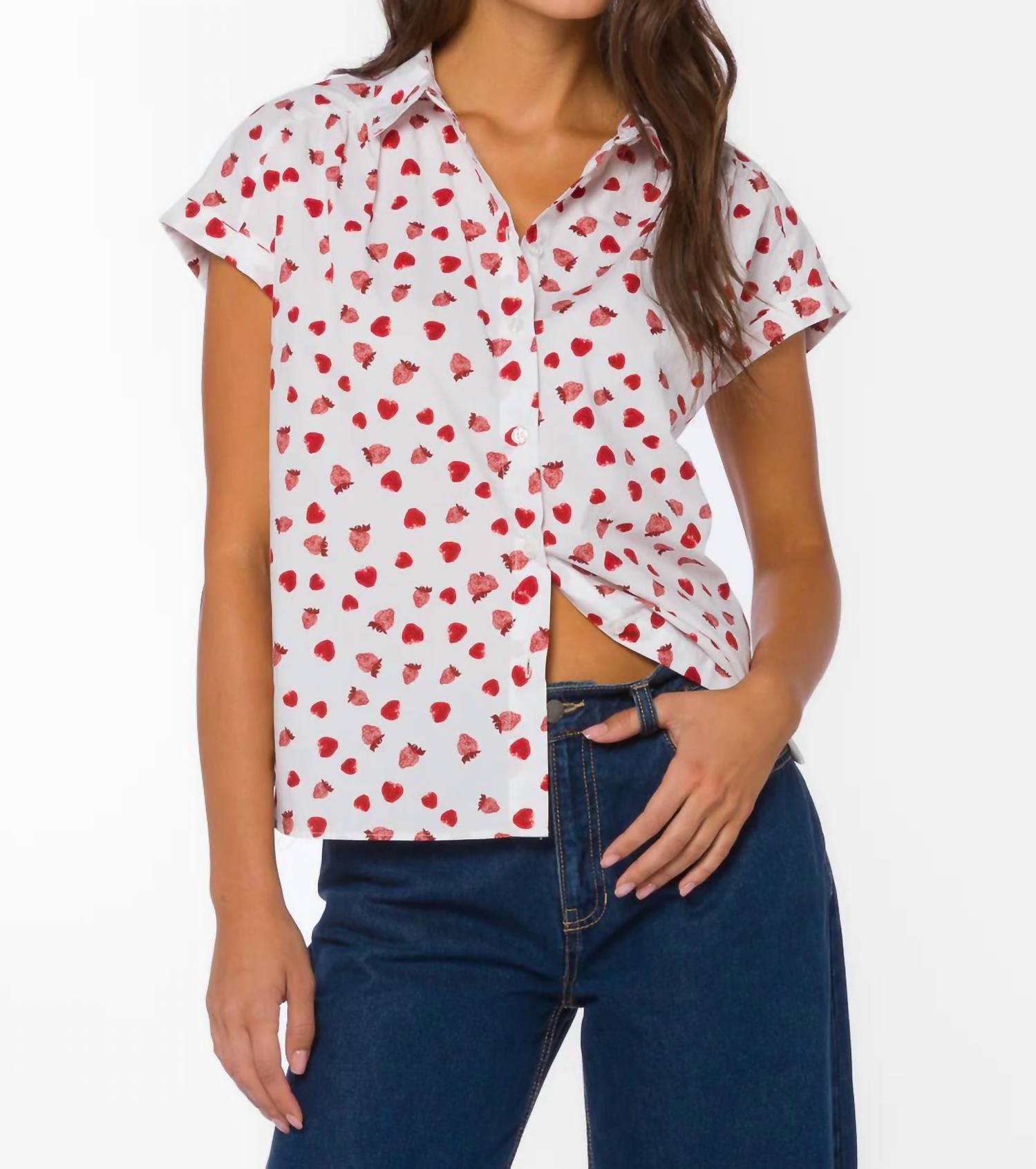Velvet Heart - Strawberry Fields Button Up Shirt