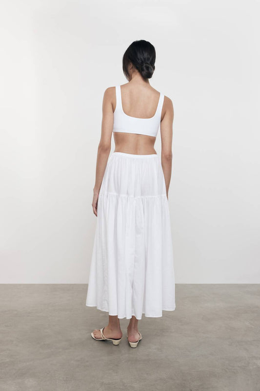 Enza Costa - COOL COTTON TIERED SKIRT