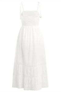 Bila77 - Women's Alberni Tie Strap Maxi Dress