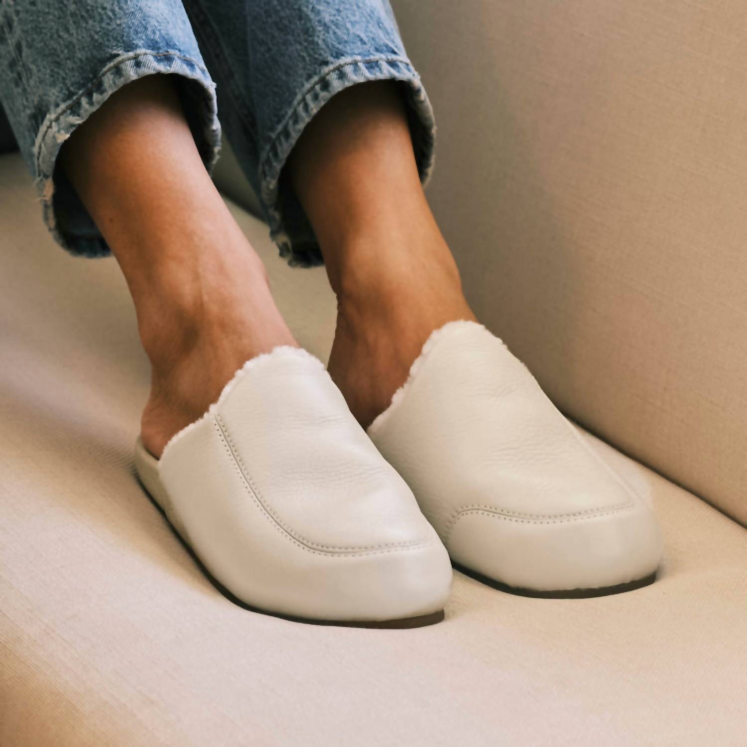 Olukai - Women’s Kōnea Shearling Leather Mules