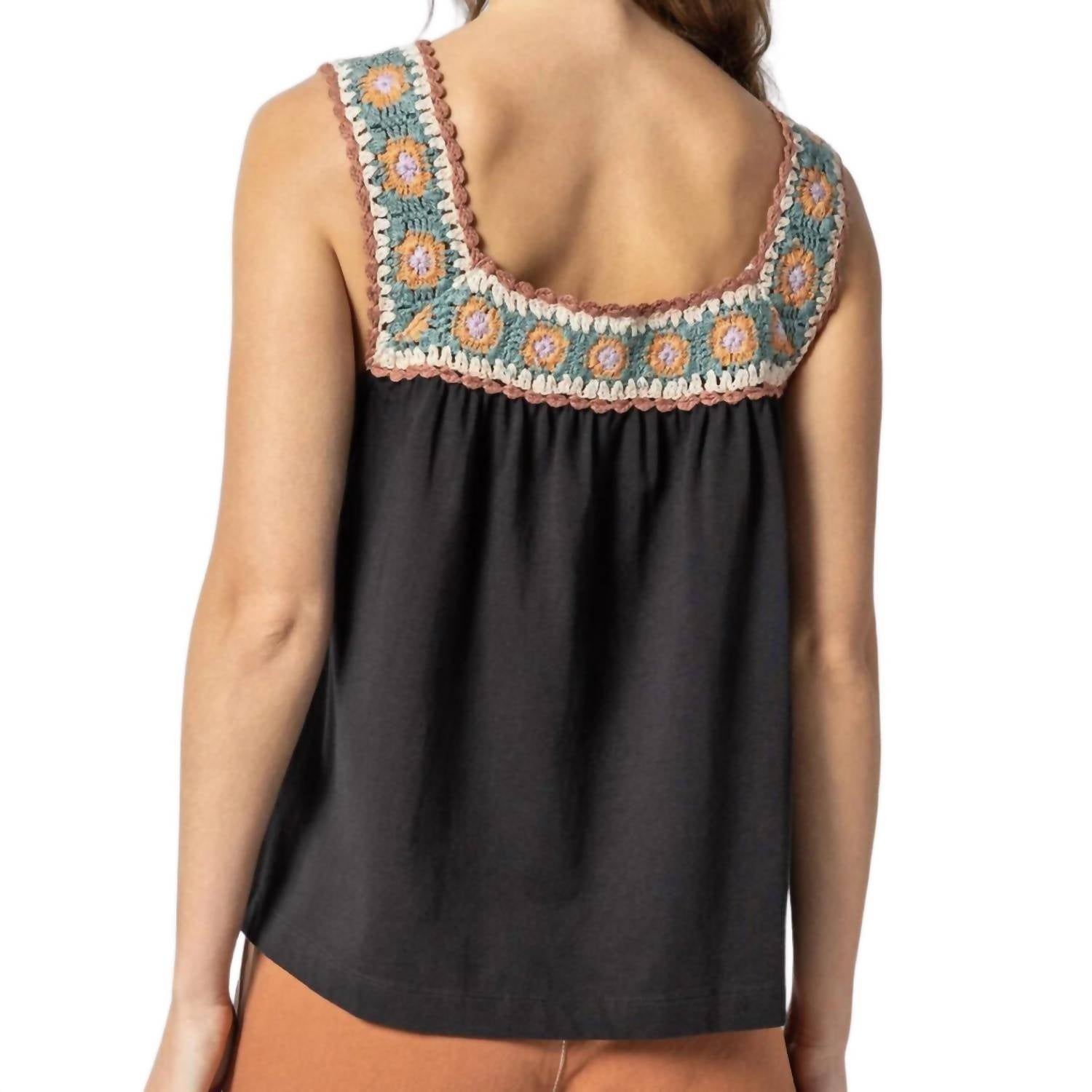 Lilla P - Crochet Trim Top