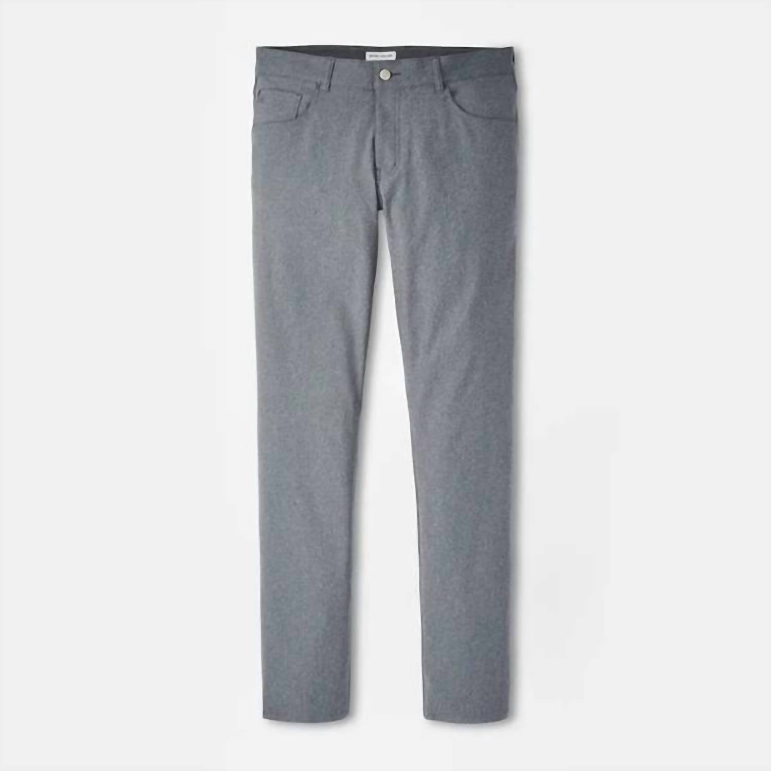 PETER MILLAR Men's Brevard Performance Flannel Five-Pocket Pant - 32" in charcoal - men's pants