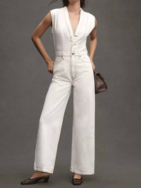 Etica - Camden V-neck Jumpsuit