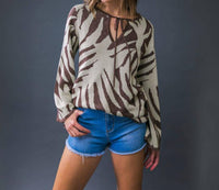 Flying Tomato - Metallic Sweater Top