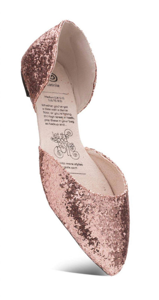 Rollasole - Sparkling Rose' Roll-A-Soles Shoes