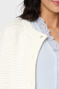 Sanctuary Button-down Knitted Jacket in chalk - women's jacket - view 4