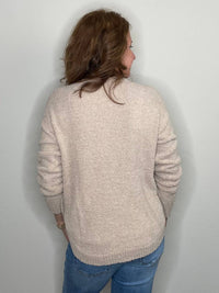 Hello Nite - Plush Side Button Crew Top