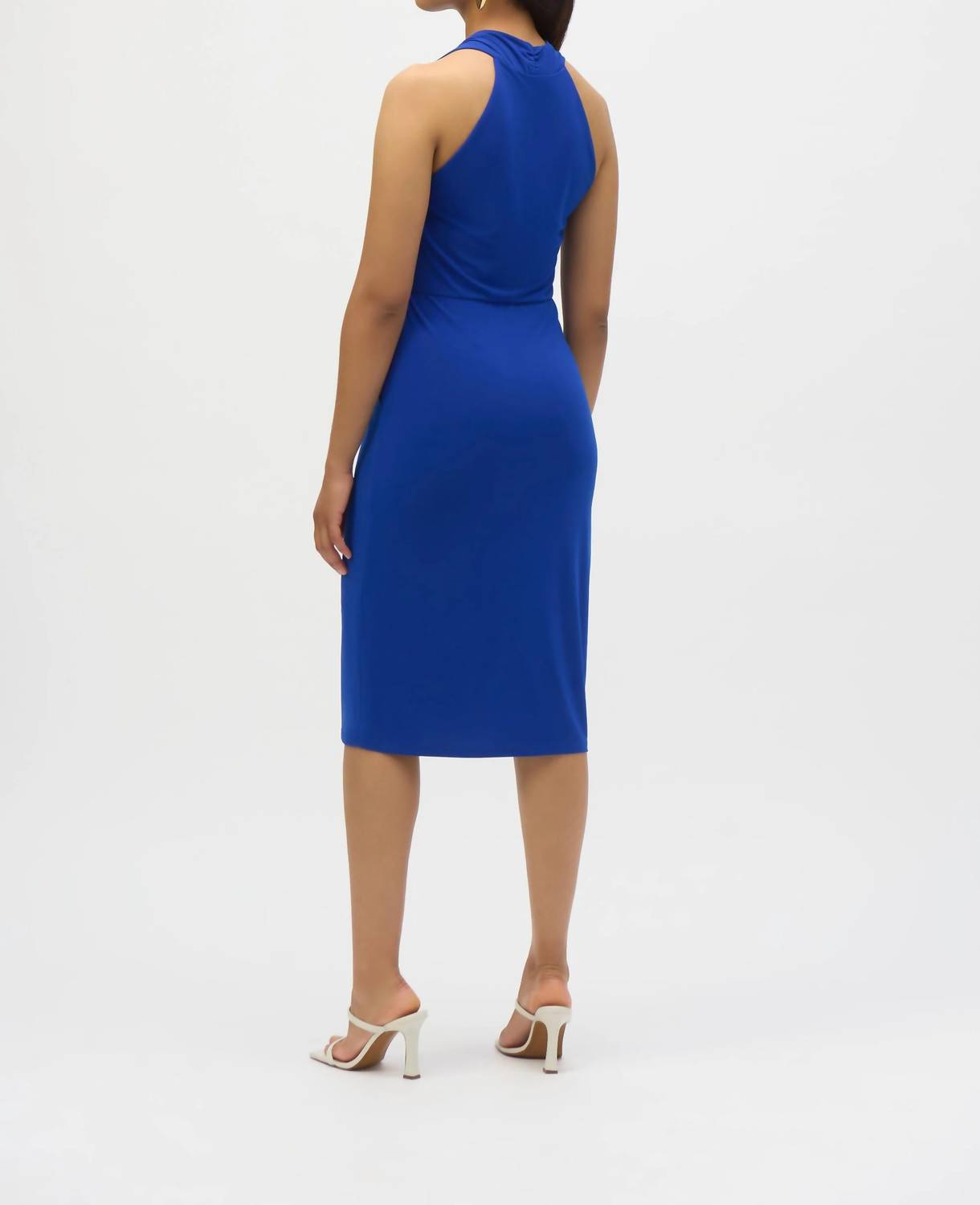 Joseph Ribkoff - Draped Front Halter Sheath Dress