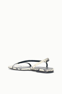 Staud - Women's Louden Strappy Metallic Leather Sandal