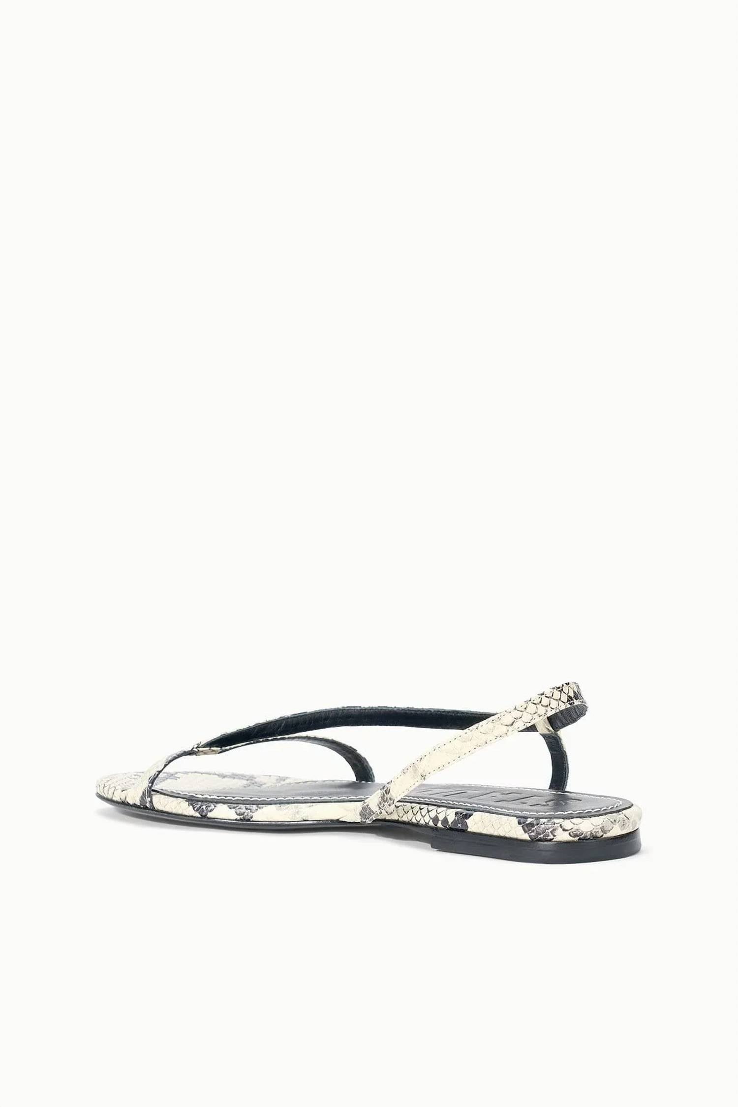 Staud - Women's Louden Strappy Metallic Leather Sandal