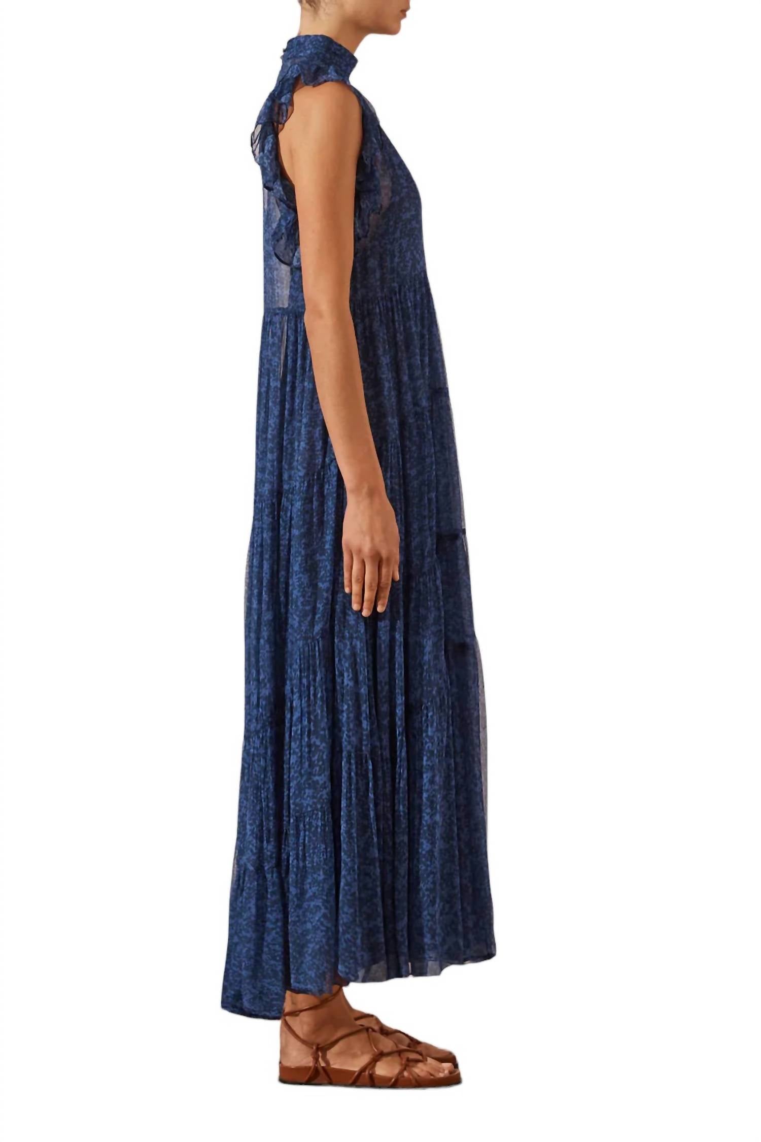 Shona Joy - SALDANHA HIGH NECK TIERED MAXI DRESS