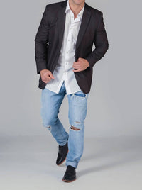 Babani - High Line Notched Lapels Blazer