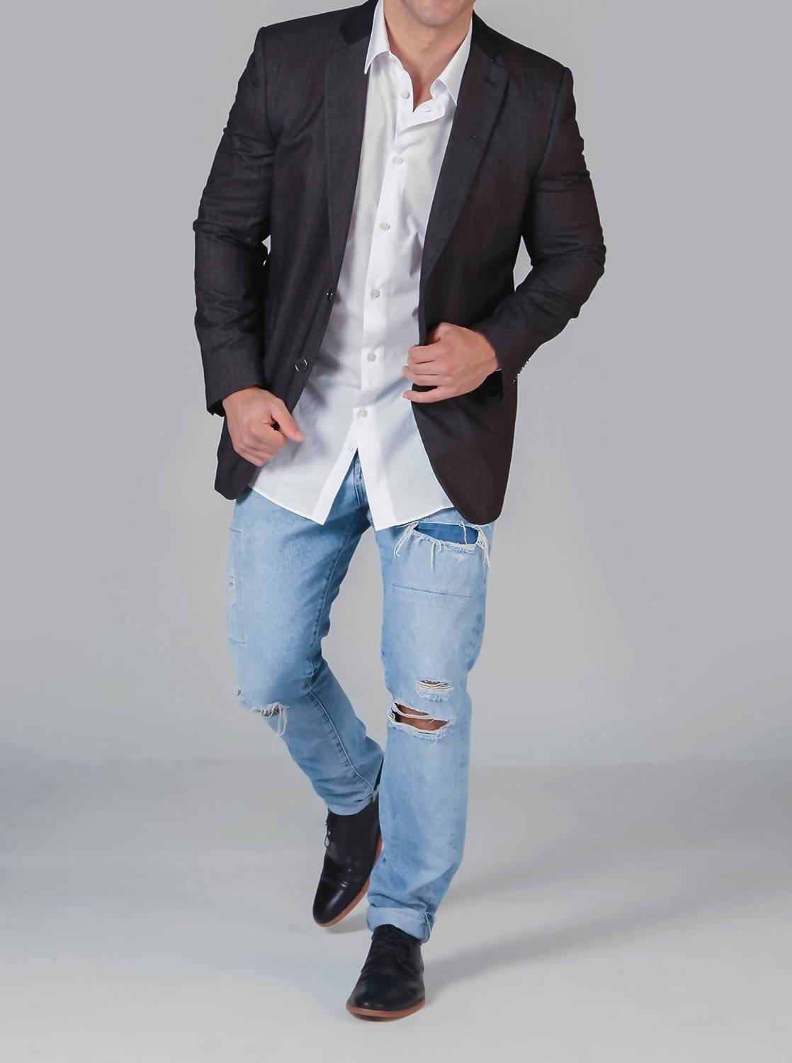 Babani - High Line Notched Lapels Blazer
