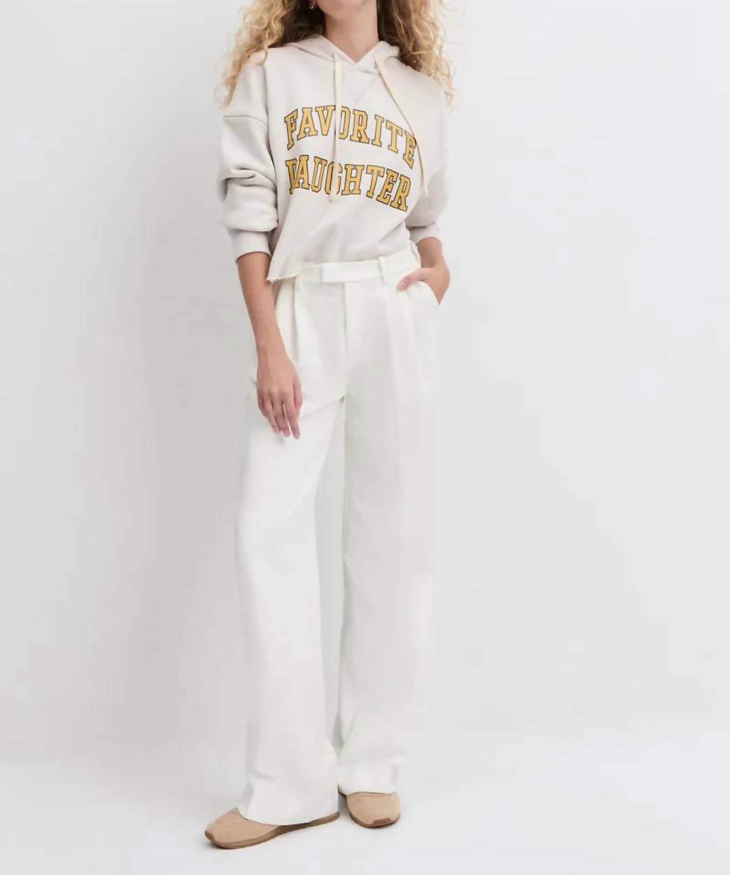 Favorite Daughter - Cropped Collegiate Hoodie