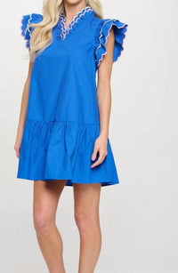 Meet Me In Santorini - Azure Oasis Dress