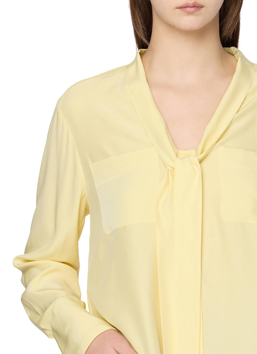 Frame - Silk Modern Tie Blouse
