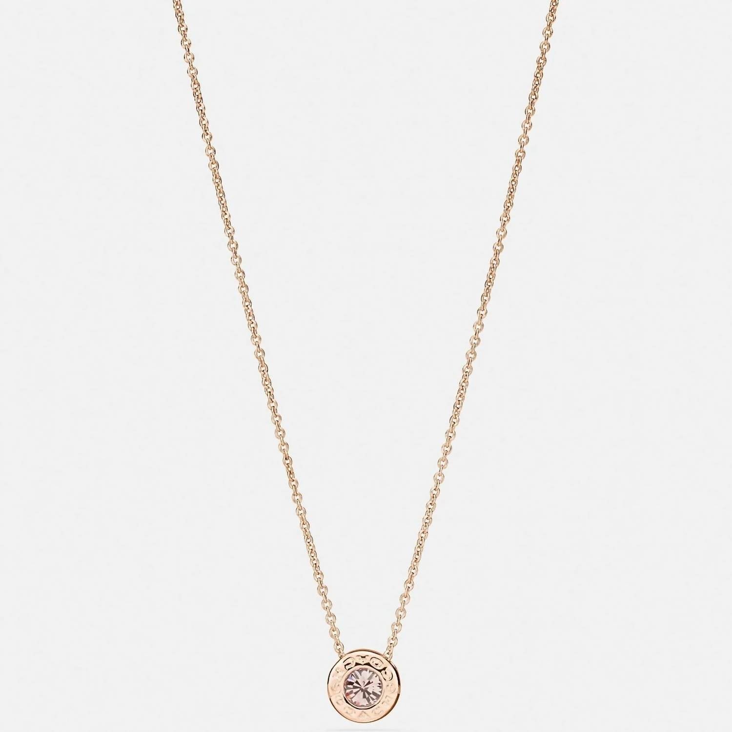 Coach - Women's Open Circle Stone Neckalce