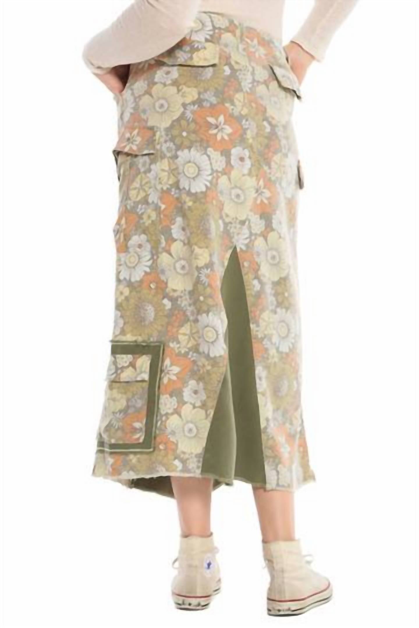 Danang - Military Maxi Skirt