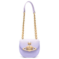 Vivienne Westwood Women's Jodie Satin Saddle Bag in lilac - women's bag - detail view