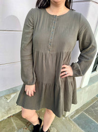 Cotton Bleu - Oliver Cotton Gauze Tiered Dress