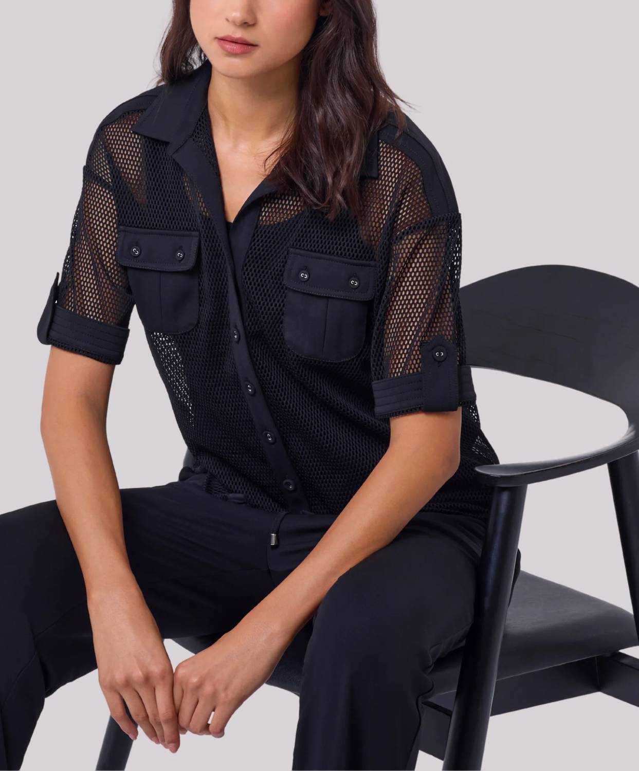 Angel Apparel - Fishnet Short Sleeves Shirt