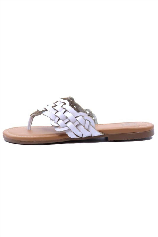 Lexi 6 Braided Strap Flip-Flop Sandals