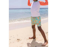 Snapper Rock - Boys Coastal Shells Sustainable Swim Shorts